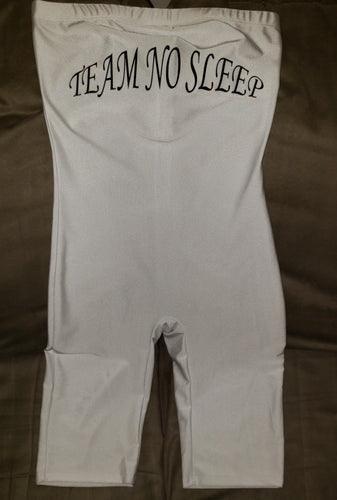 Team No Sleep White Sleeveless Outfit Without BBOY LOGO