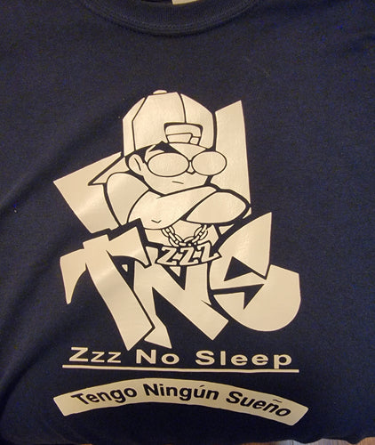 Blue & White Zzz No Sleep Shirts $25