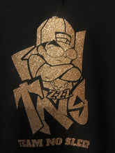 Load image into Gallery viewer, Womens Fitted V-Neck T-Shirt w/ Gold Glitter $30